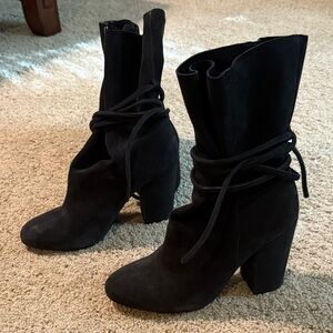 Ecote Black Heeled Boots